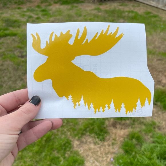 Moose Vinyl Decal - Picture 1 of 9